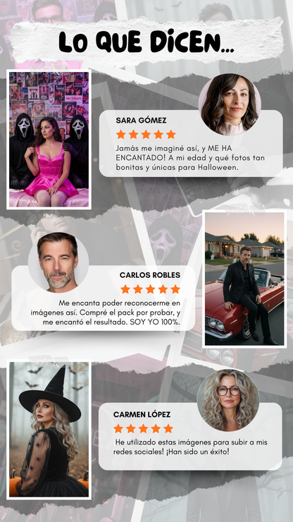 Pack de Ilustraciones Digitales de Halloween | 100% Personalizadas